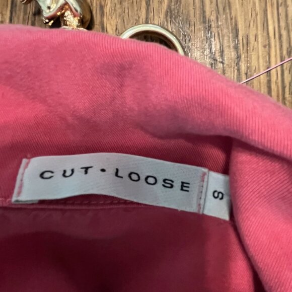 CUT LOOSE  Short Pink Tencel Jacket Size Small - Picture 6 of 8